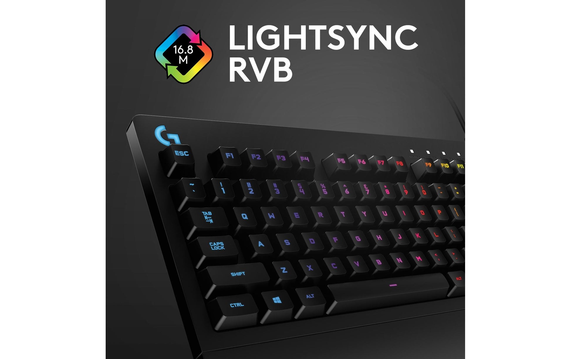 Logitech G G213 Prodigy – Gaming-Tastatur – kabelgebunden, USB-A – RGB – QWERTZ (DE) – Schwarz