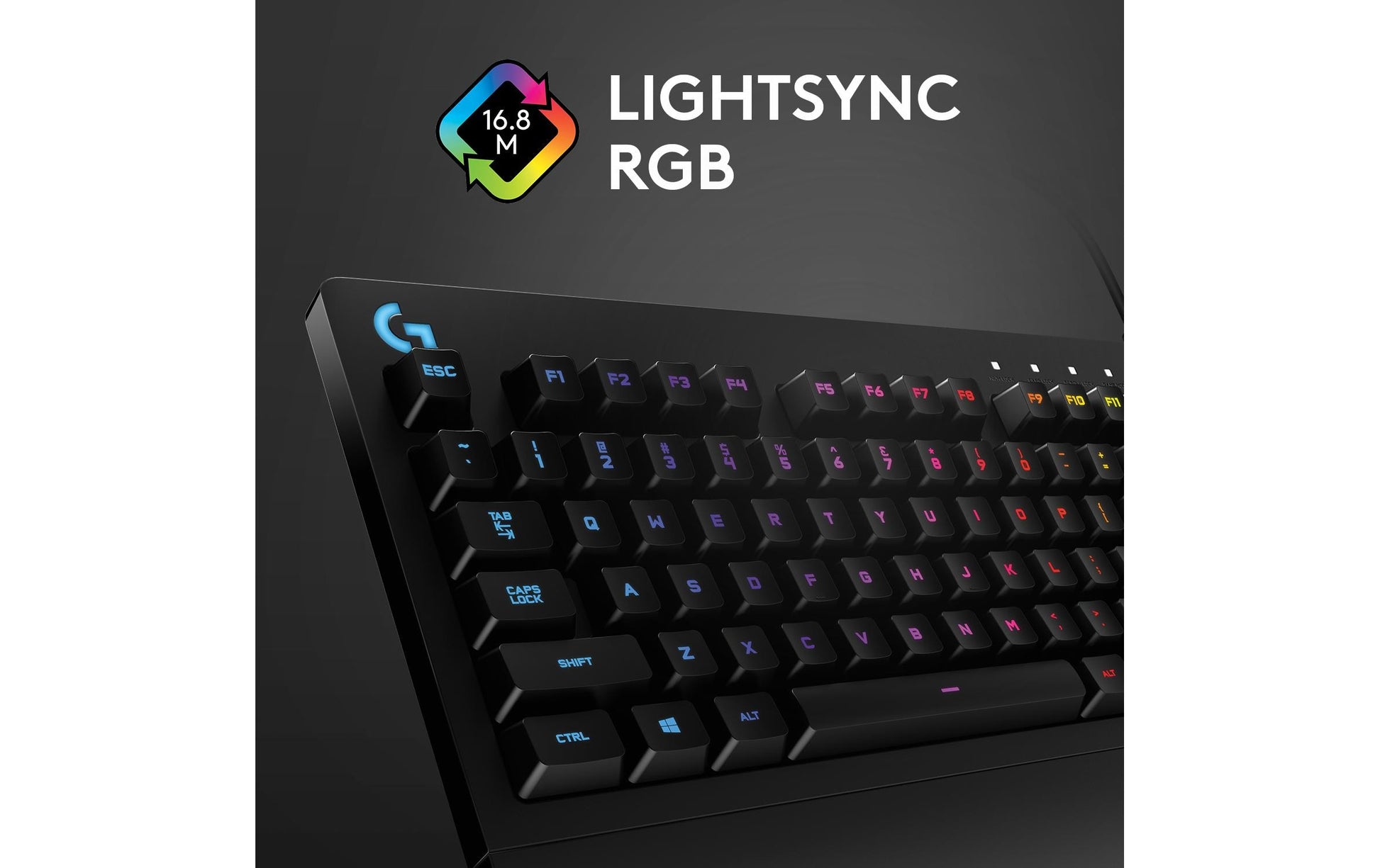 Logitech G G213 Prodigy – Gaming-Tastatur – kabelgebunden, USB-A – RGB – QWERTZ (DE) – Schwarz