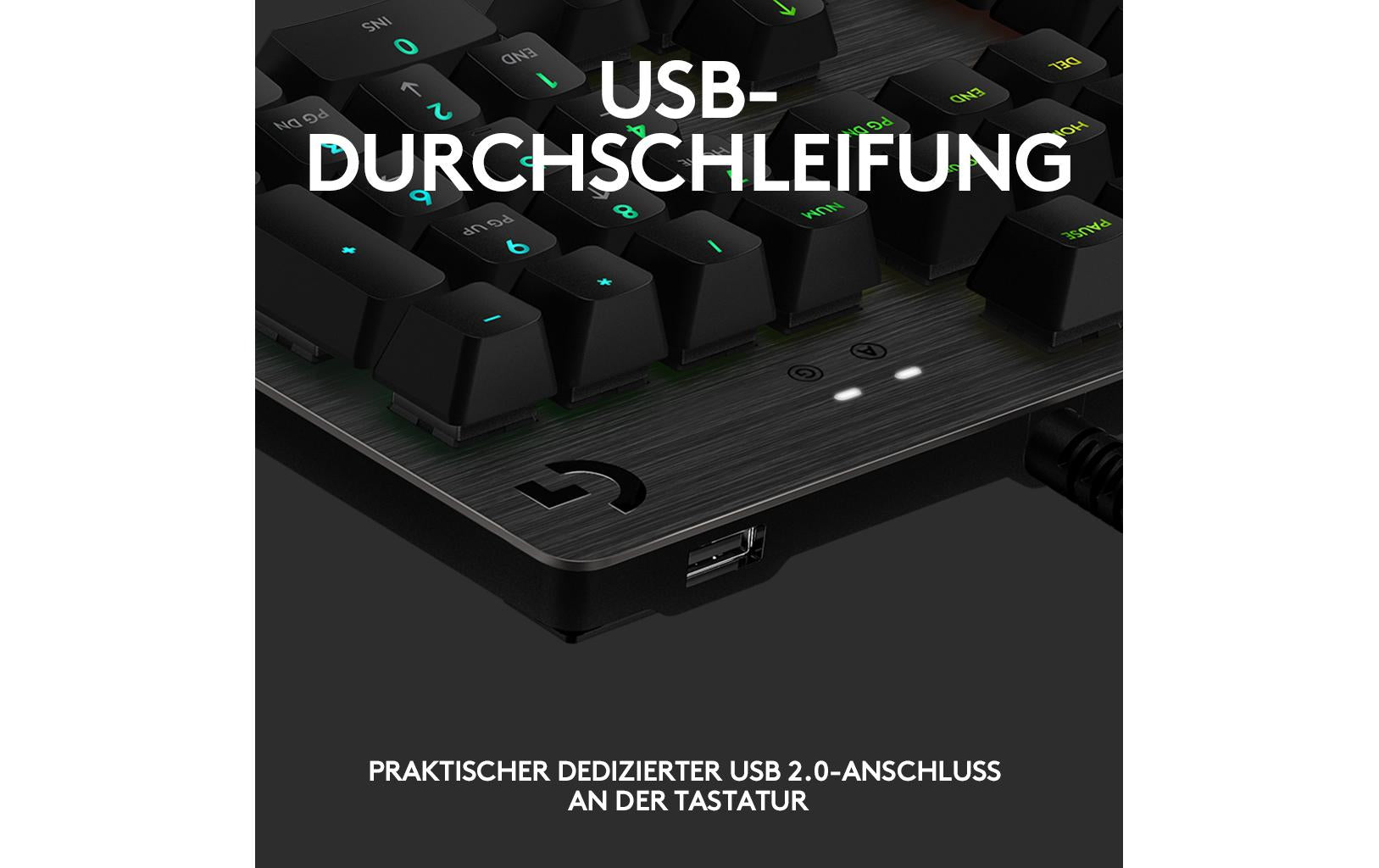 Logitech G G512 Carbon – Gaming-Tastatur – Mechanisch (GX Brown) – Kabelgebunden USB – QWERTZ (CH) – RGB