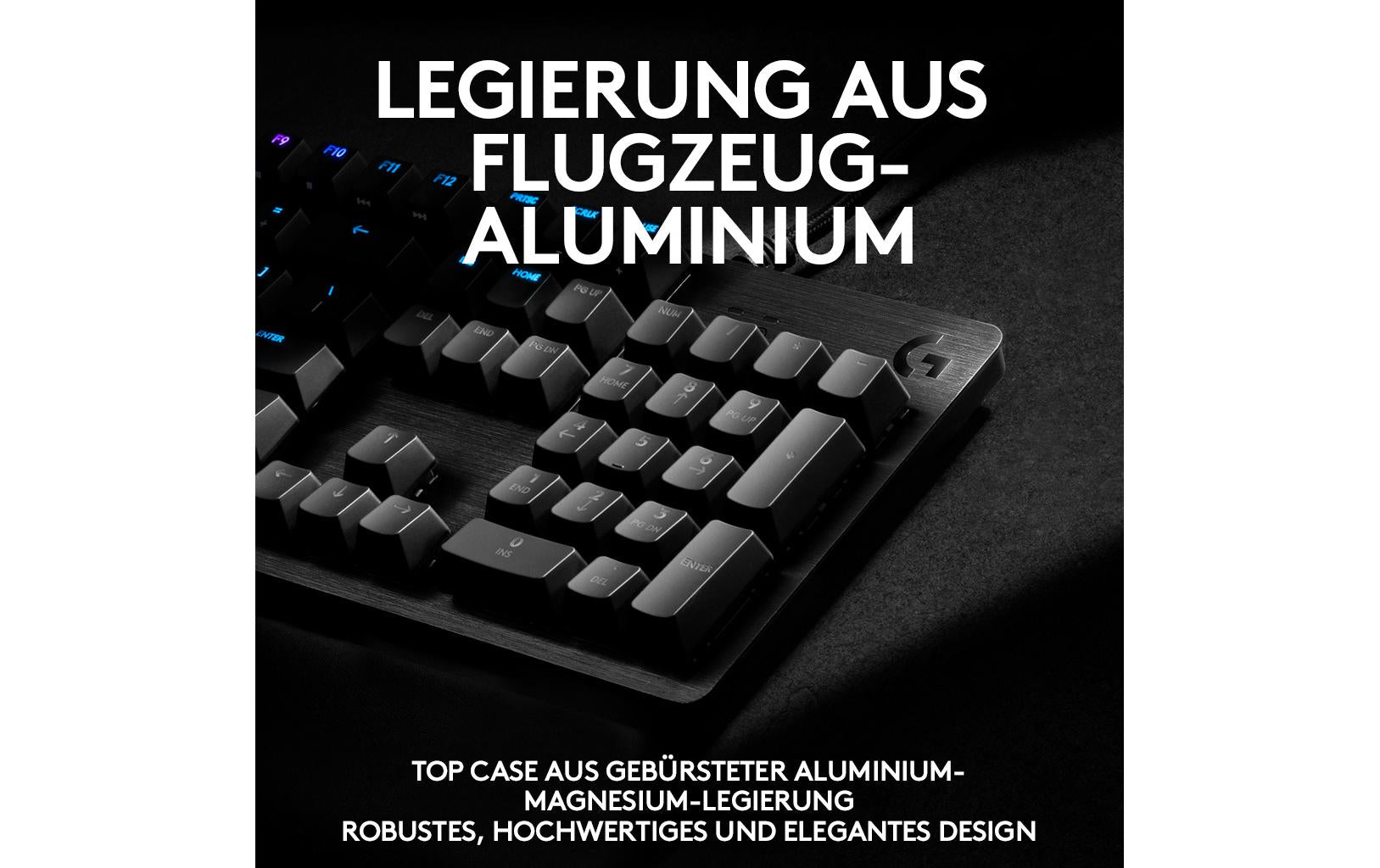 Logitech G G512 Carbon – Gaming-Tastatur – Mechanisch (GX Brown) – Kabelgebunden USB – QWERTZ (CH) – RGB