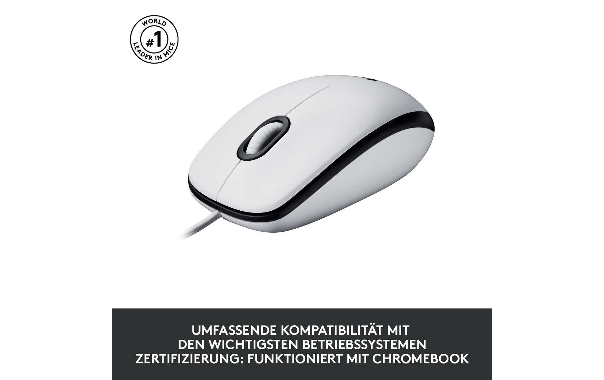 Logitech M100 Maus – Weiss