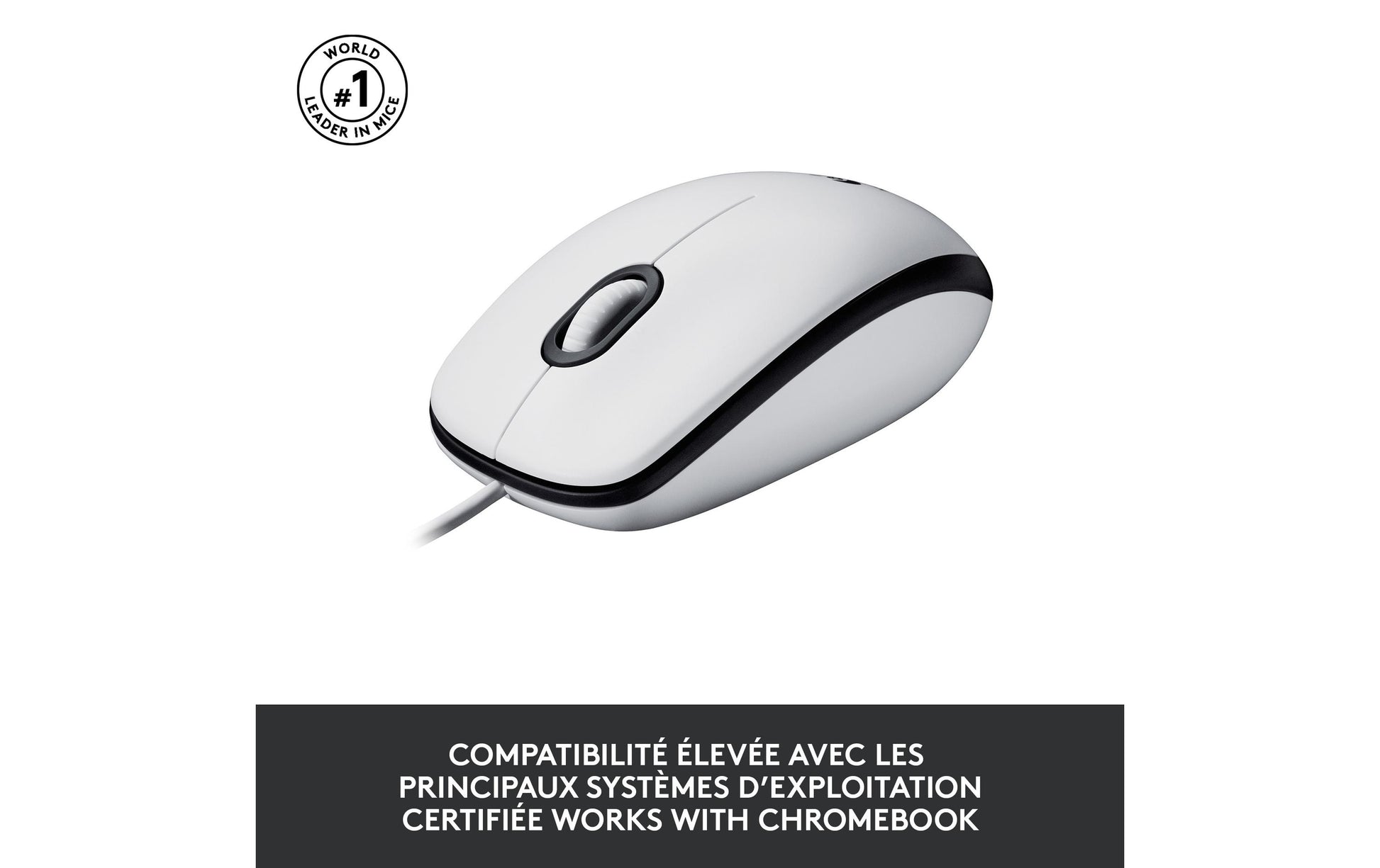 Logitech M100 Maus – Weiss