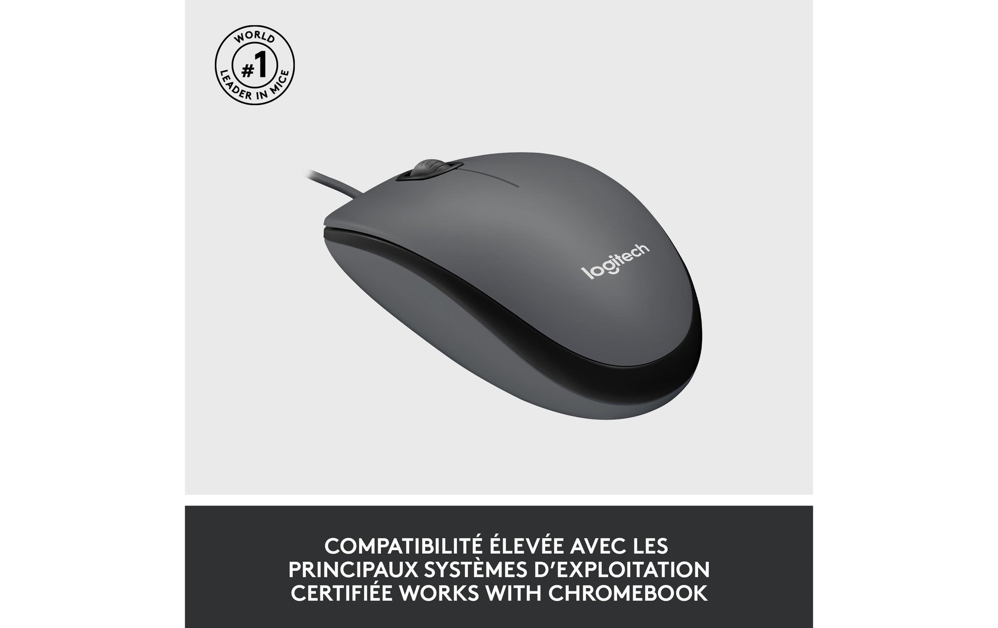 Logitech M100 Maus – Schwarz