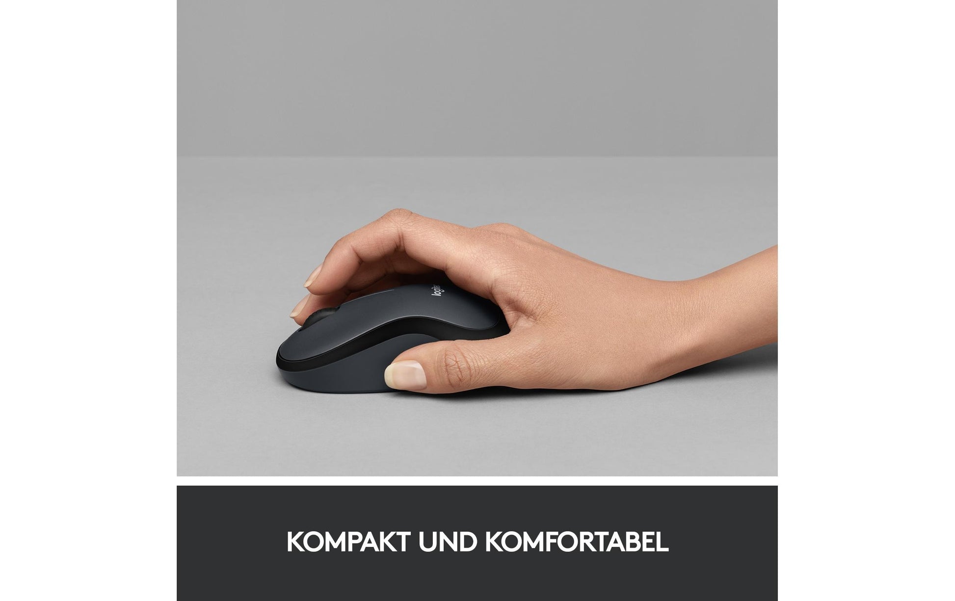 Logitech M220 Silent Maus – kabellos, 2,4 GHz, schwarz