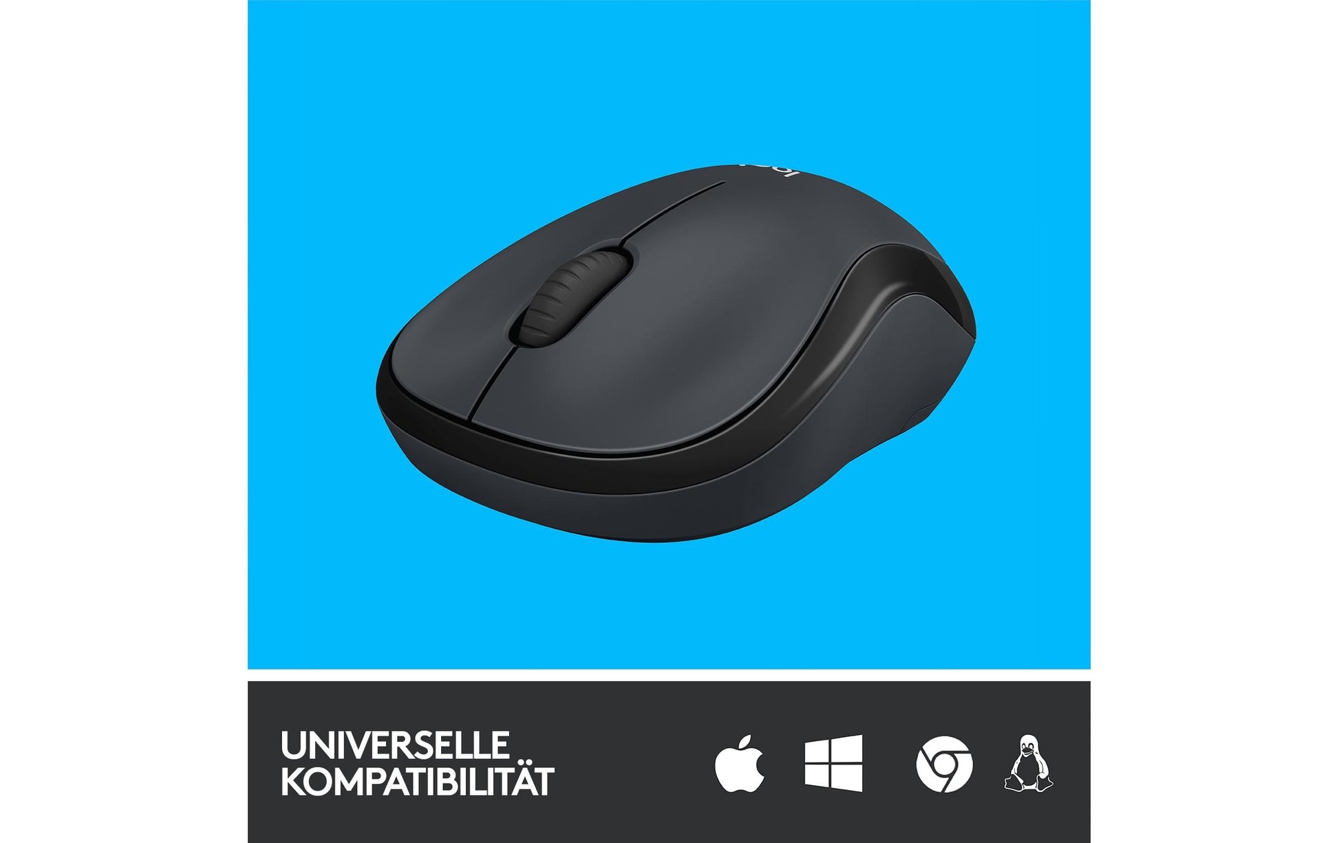 Logitech M220 Silent Maus – kabellos, 2,4 GHz, schwarz