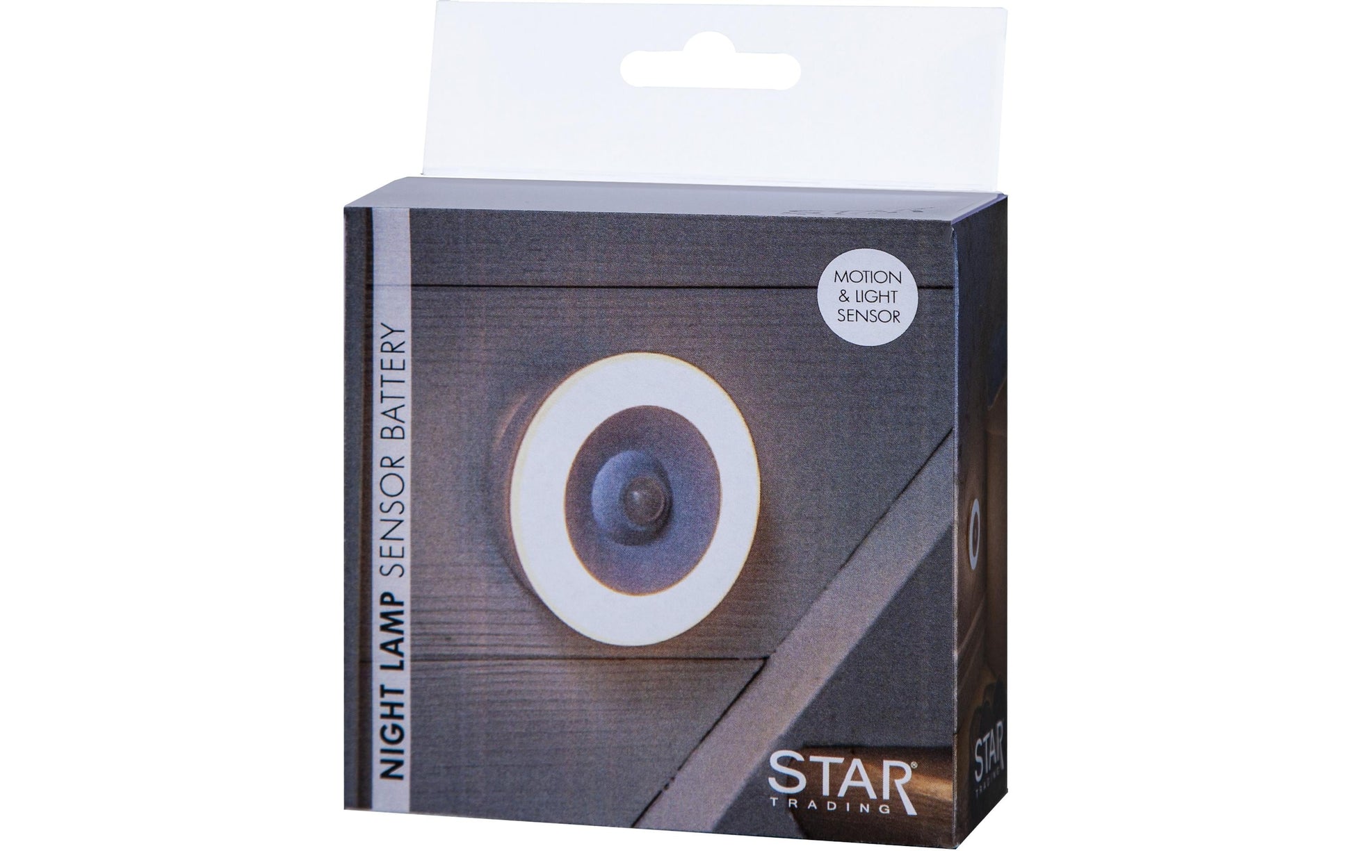 Star Trading Nachtlicht 357-28 – 30 lm, 0,6 W, 3000 K, weiss, Bewegungs-/Dämmerungssensor, selbstklebend