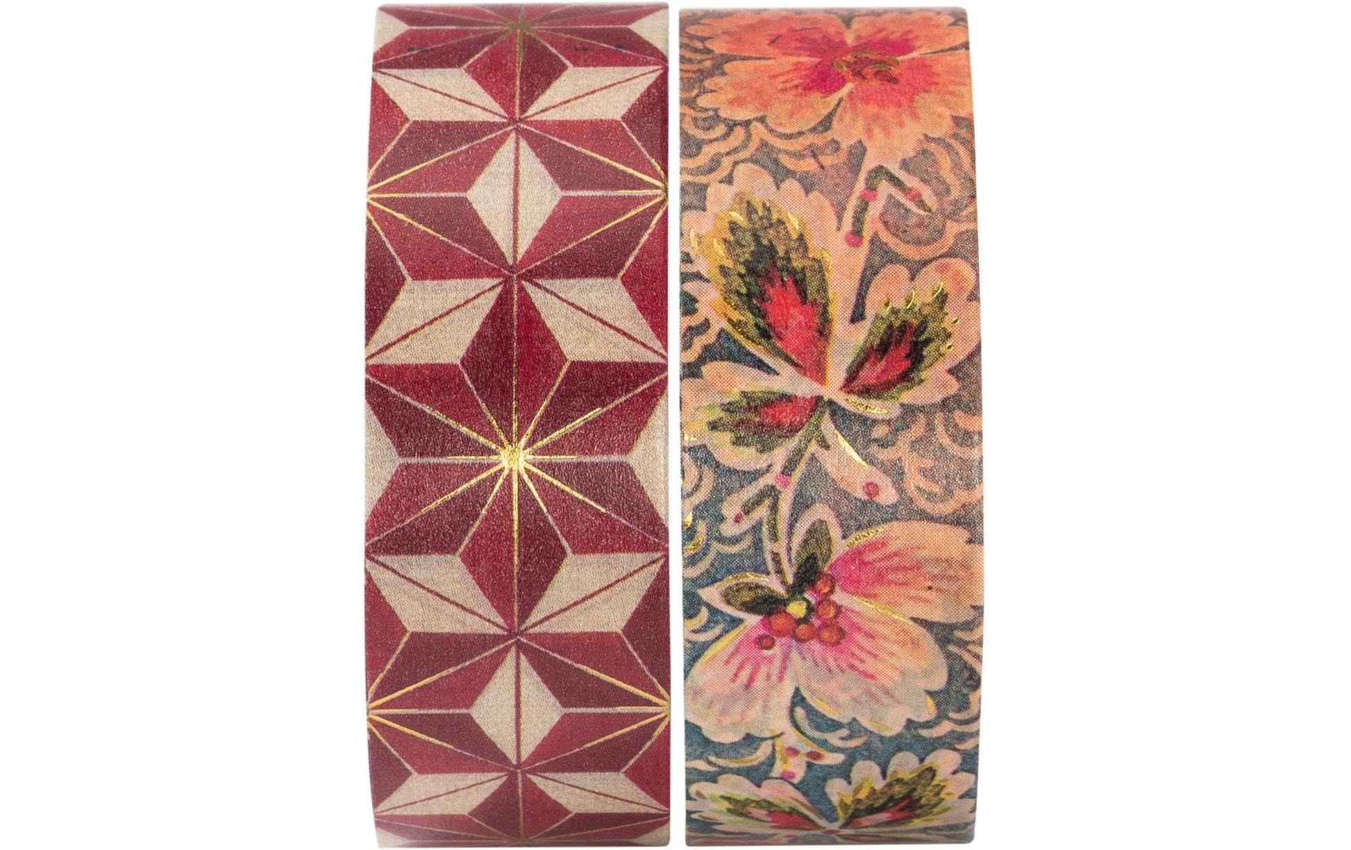 Paperblanks Washi Tape – 15 mm × 10 m, mehrfarbig, Papier, 2 Rollen