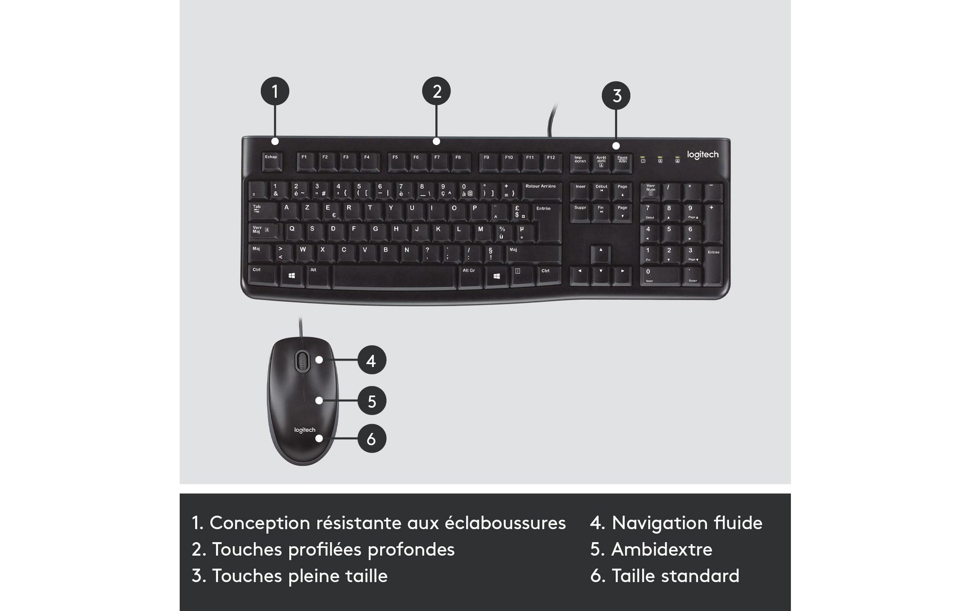 Logitech Desktop MK120 – Tastatur