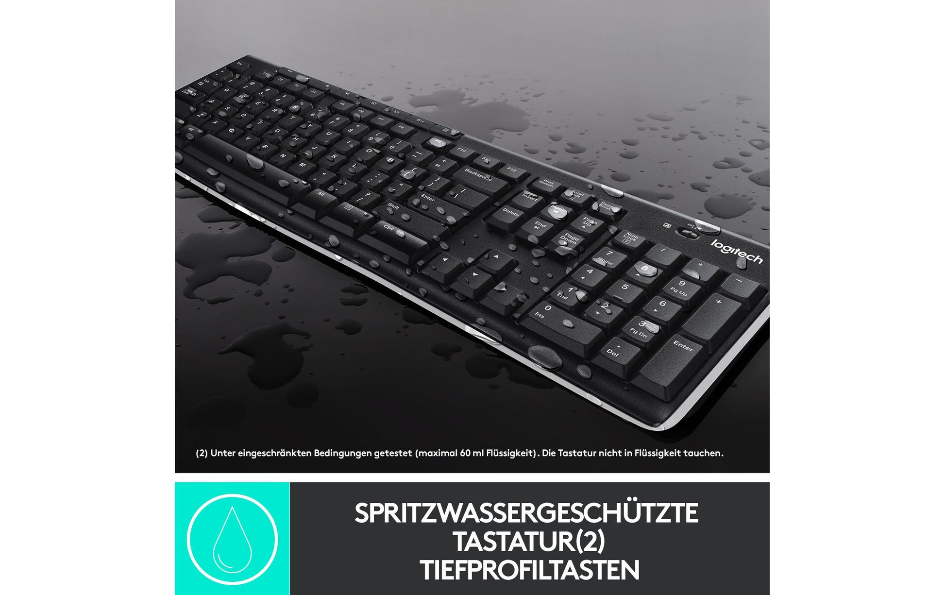 Logitech MK270 – Tastatur, kabellos, US-Layout (EN)