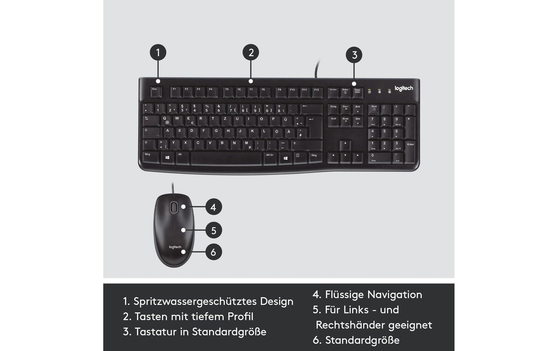 Logitech Desktop MK120 – Tastatur