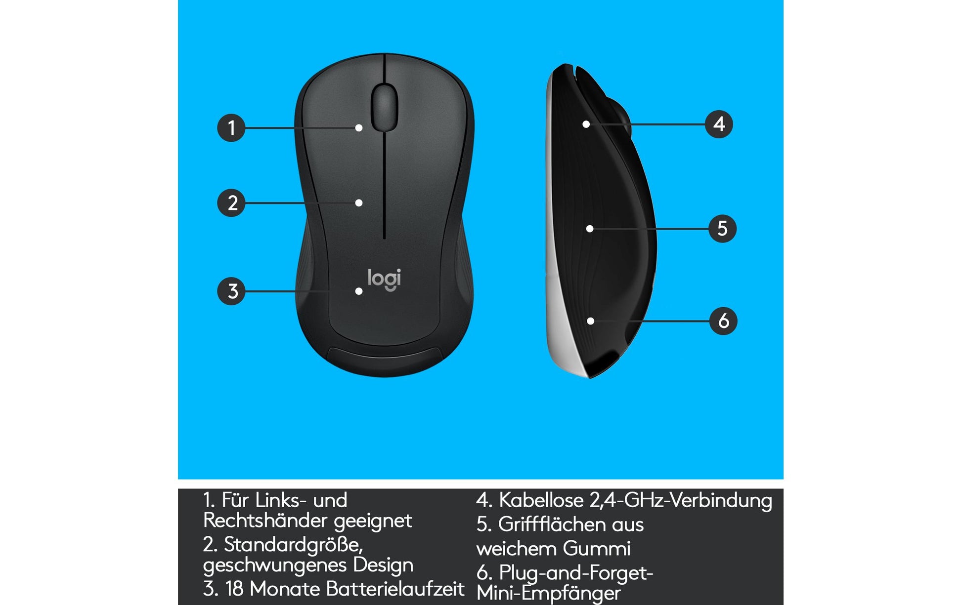Logitech MK540 – Tastatur, kabellos (2,4 GHz), US-Layout (EN), Fullsize (mit Ziffernblock)