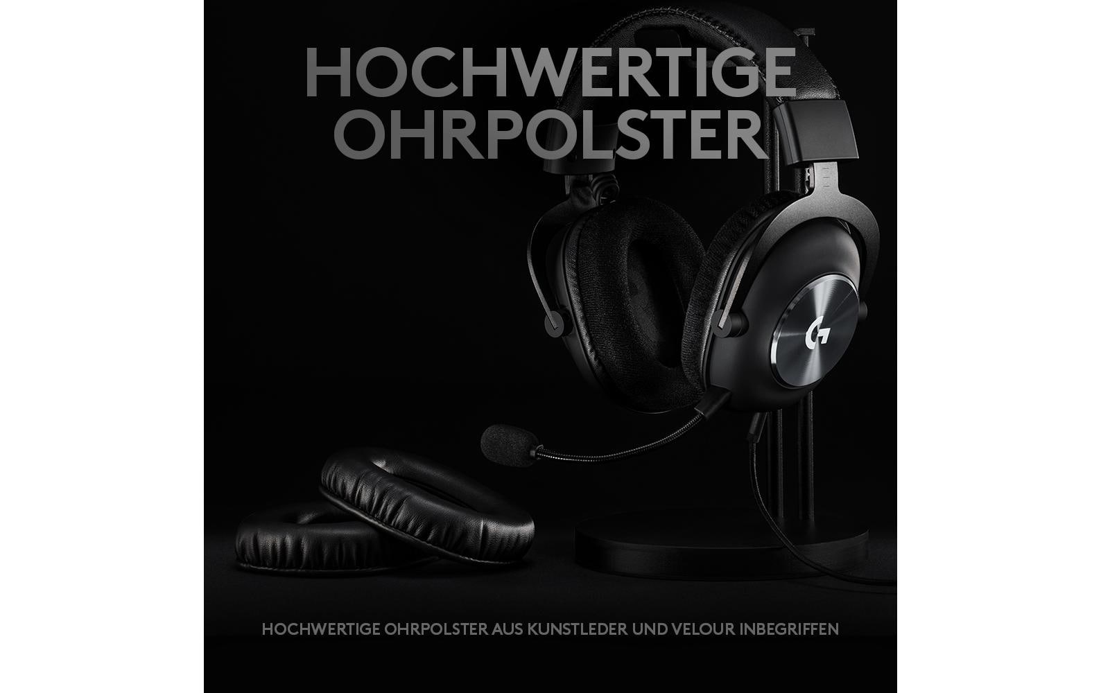 Logitech G PRO X Gaming-Headset – Over-Ear, Stereo, Kabel, Schwarz