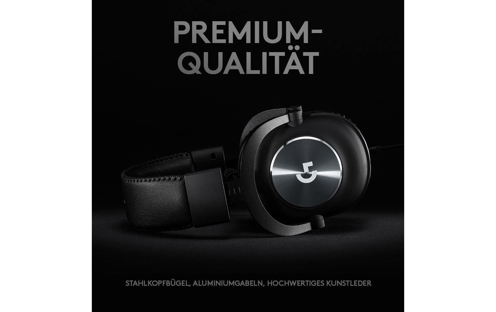 Logitech G PRO X Gaming-Headset – Over-Ear, Stereo, Kabel, Schwarz