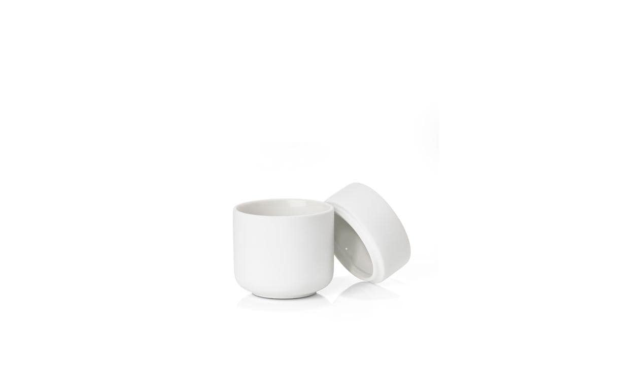 Zone Denmark Zahnbürstenhalter Ume – Ø8,3×10,3 cm, Steingut, Weiss