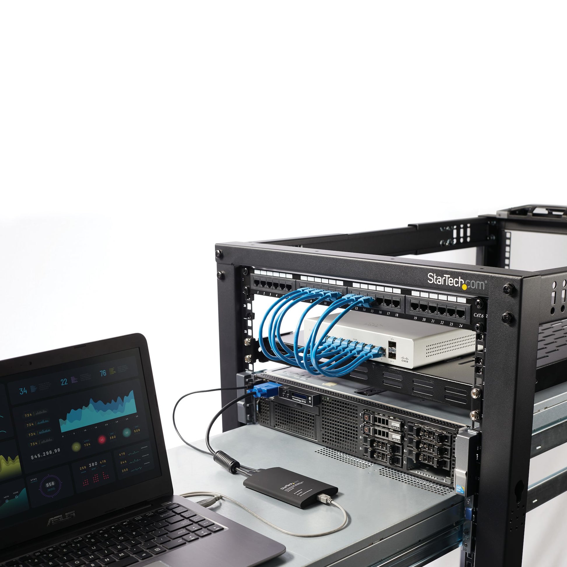 StarTech.com 1-Port CIM-/CAM-Modul VGA/USB – 1920 × 1200/60 Hz – für Headless-Geräte, Server, ATM, POS, Embedded