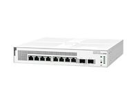 HPE Aruba 1930 8G – Managed Switch – 8×GbE, 2×SFP, L2+, PoE 124 W, 1U