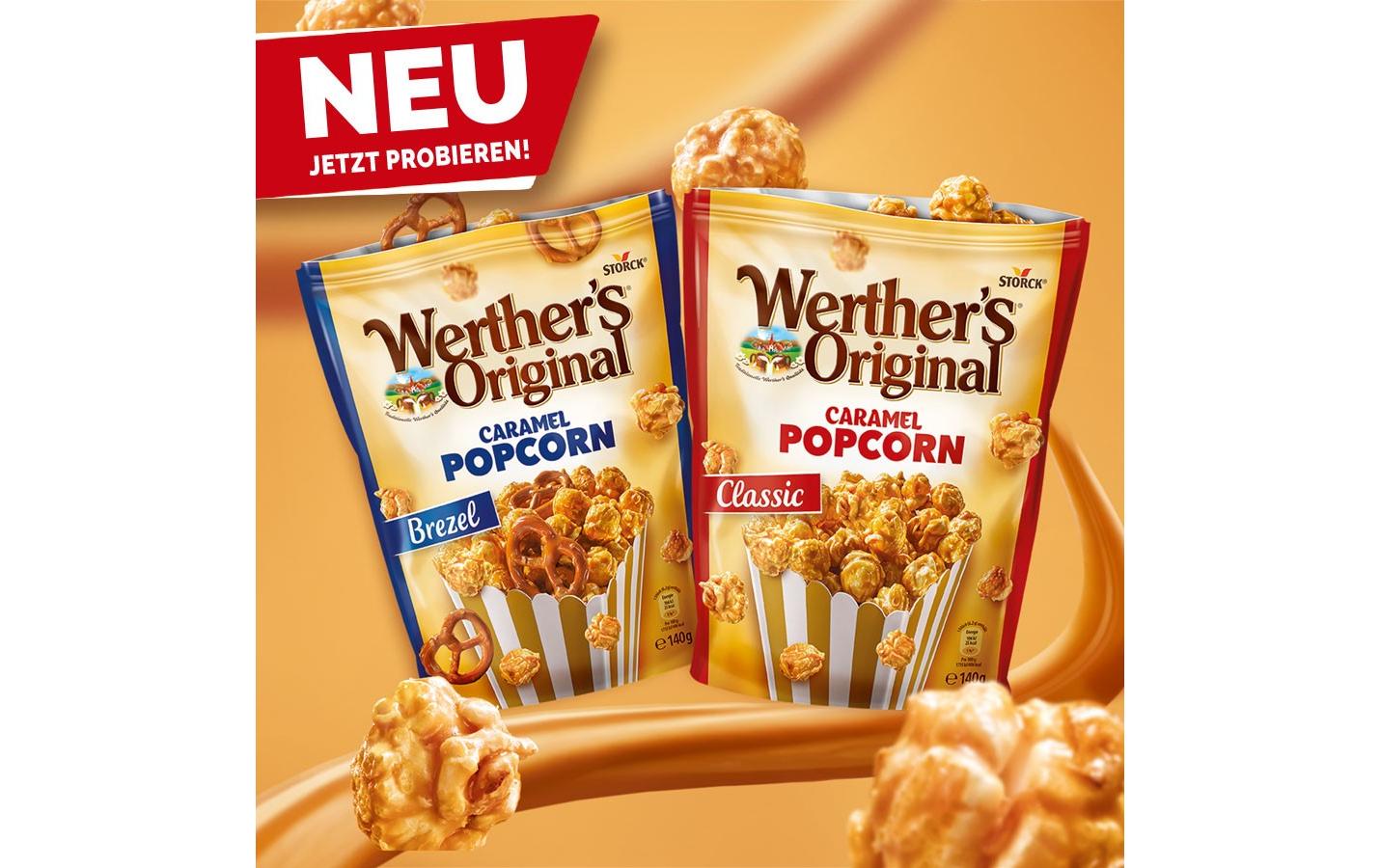 STORCK Werthers Original Popcorn – Karamell – 140 g
