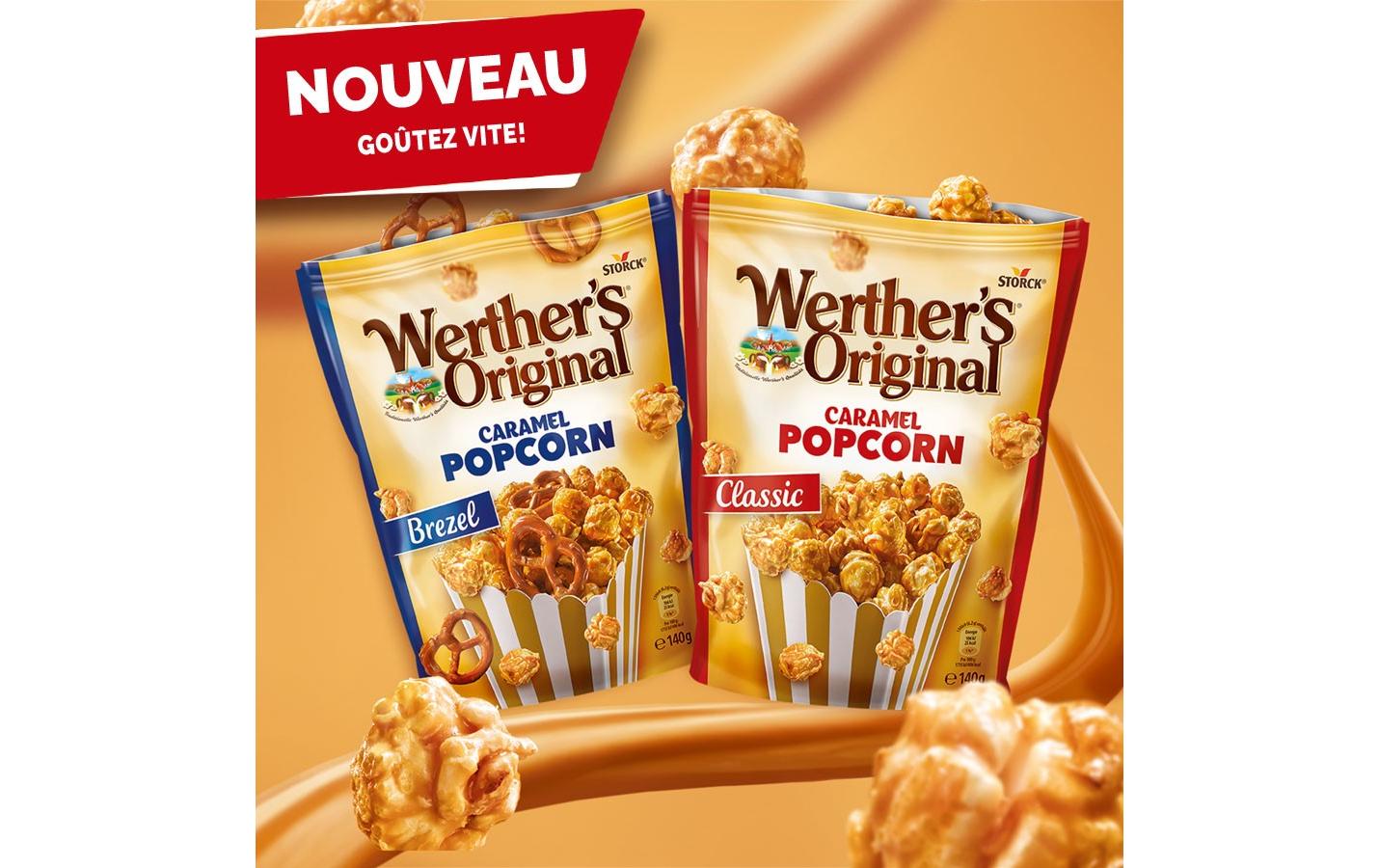 STORCK Werthers Original Popcorn – Karamell – 140 g