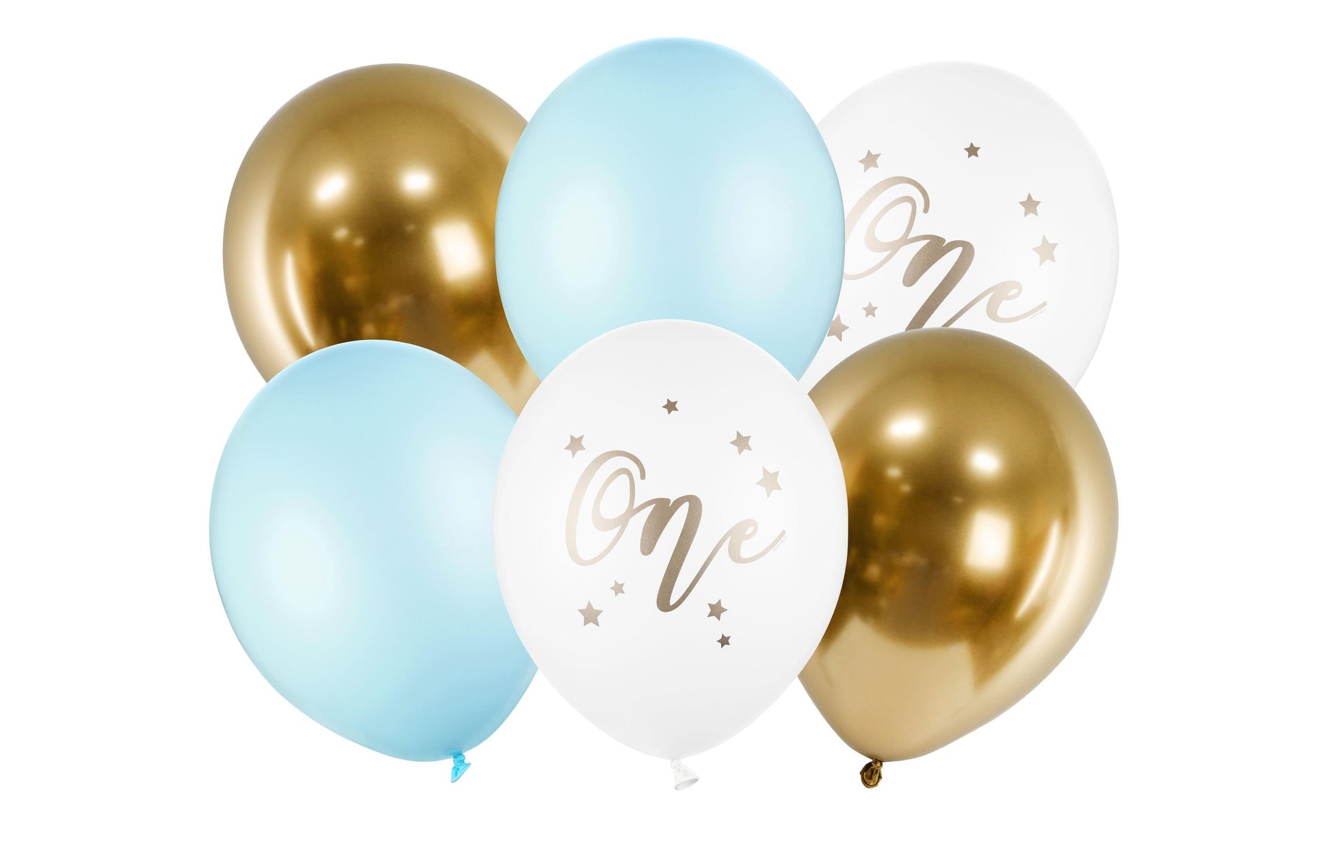 PartyDeco Baby Luftballons – mehrfarbig – Ø 30 cm – Latex – 6 Stk