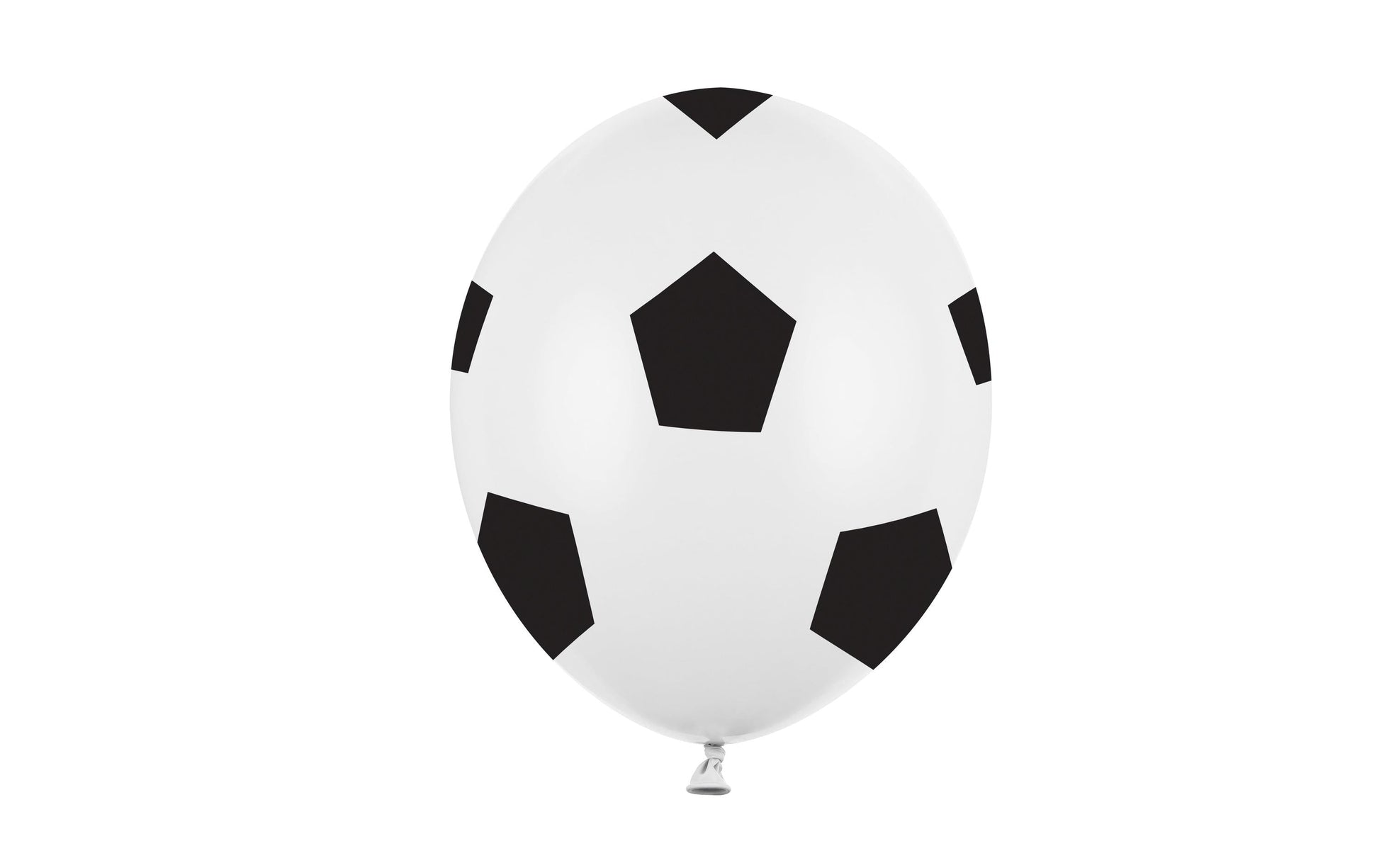 PartyDeco Luftballons Fussball – schwarz-weiss – Ø 30 cm – Latex – 6 Stk
