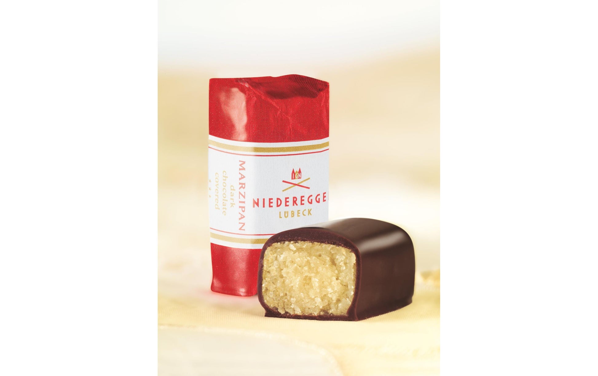 Niederegger Marzipan Klassiker-Pralinen – Zartbitterschokolade – 200 g