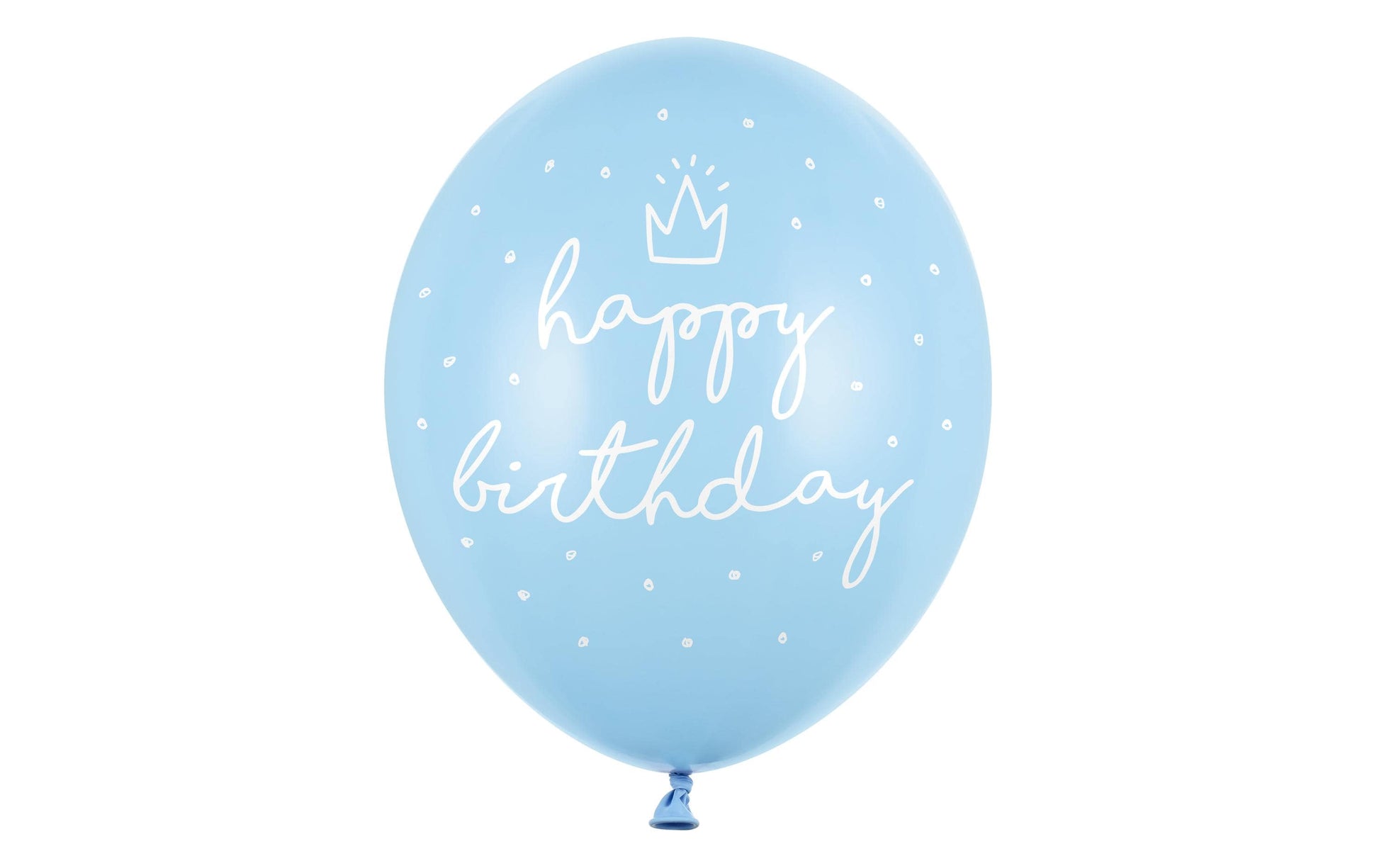 PartyDeco Luftballons Junge – Hellblau – Ø 30 cm – Latex – 6 Stk