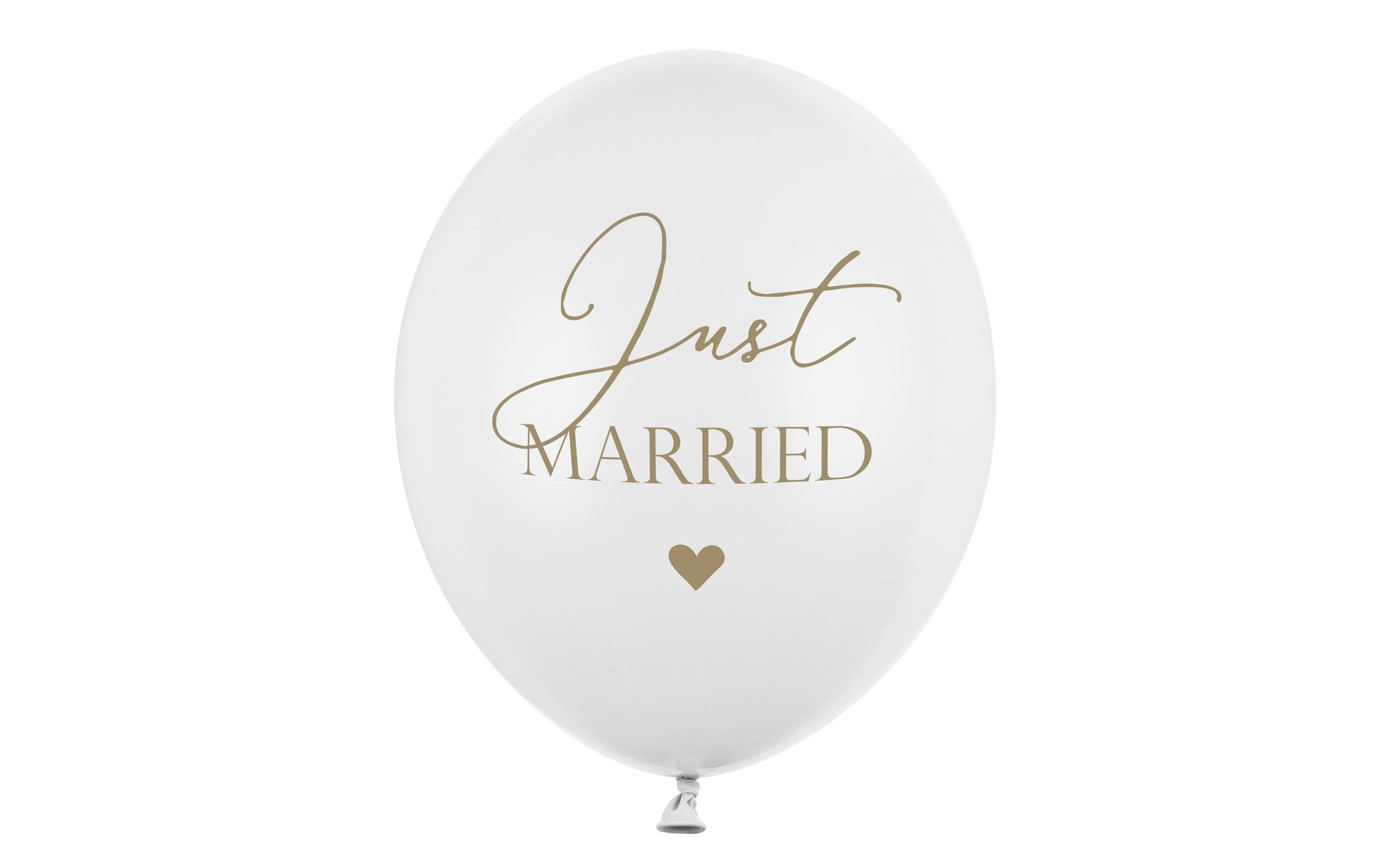 PartyDeco Hochzeitsballons – Weiss – Ø 30 cm – Latex – 6 Stk