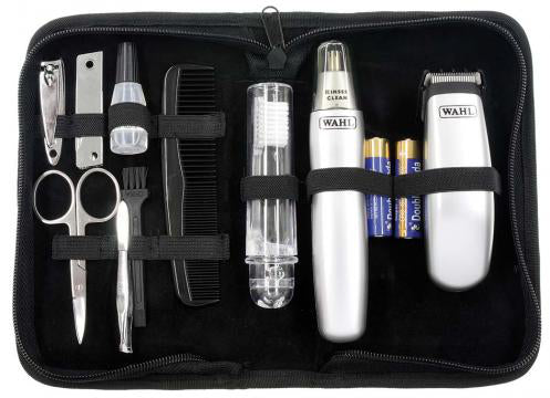 Wahl Haarschneider-Set – Batteriebetrieben (AA), Schnittbreite 2,8 cm – Silber