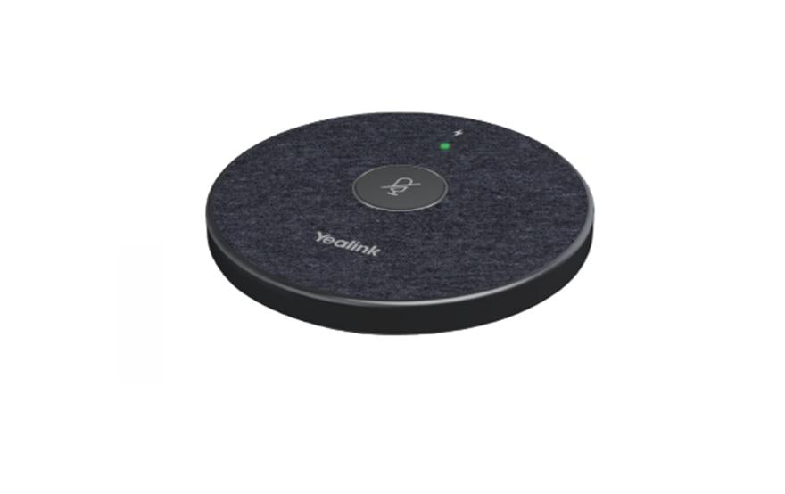 Yealink VCM36-W Paket – Konferenzmikrofon, Funk & USB, Kugel, für Microsoft & Google, schwarz