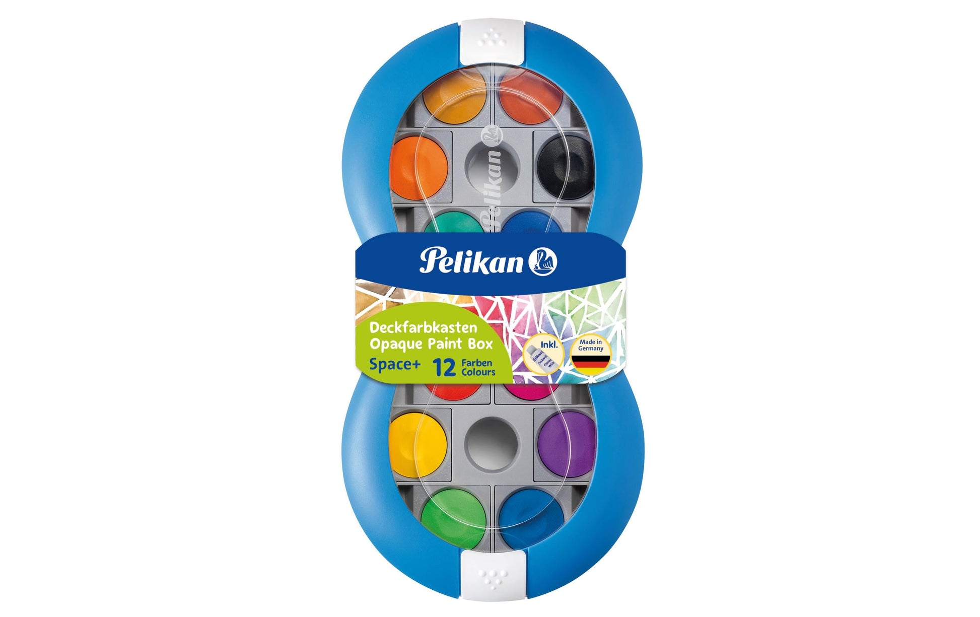 Pelikan Space+ Deckfarbkasten – 12 Farben, lichtecht