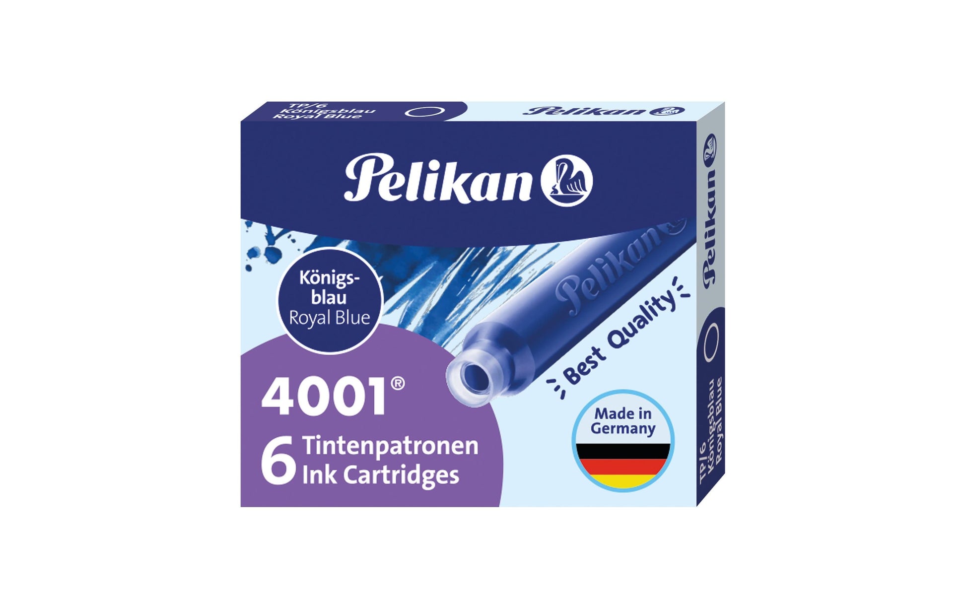 Pelikan Tintenpatronen 4001 – Königsblau, geruchsarm