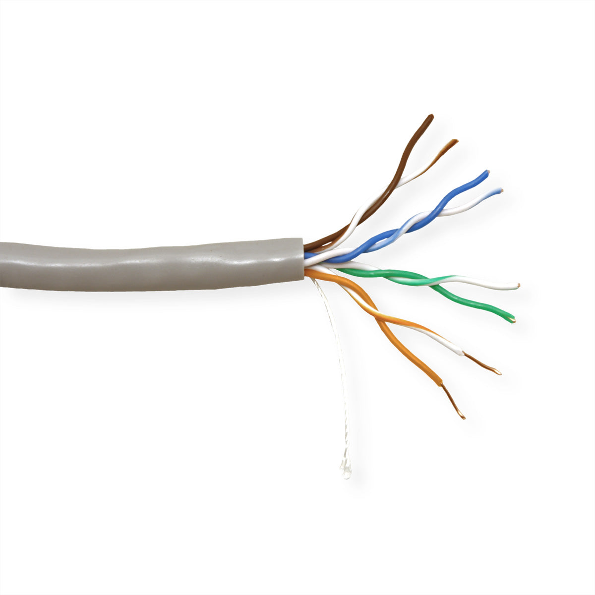 VALUE Installationskabel Cat.5e – U/UTP, 300 m, Eca, Grau, Massivdraht