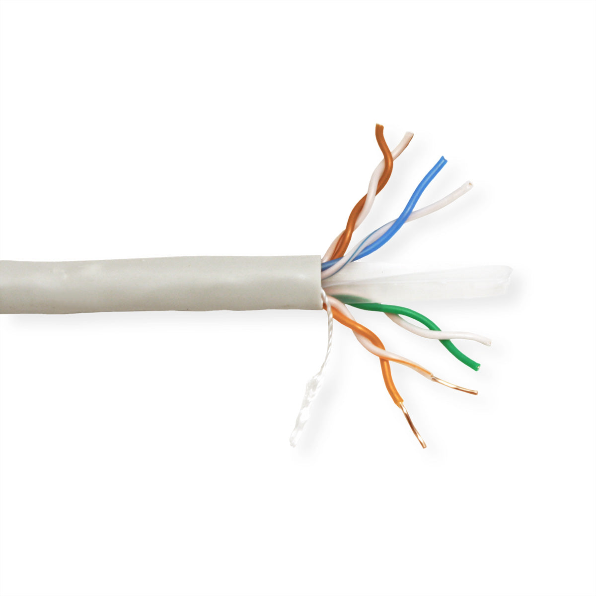 VALUE Installationskabel Cat6 (Klasse E) – U/UTP, 300 m, grau, PVC, Eca