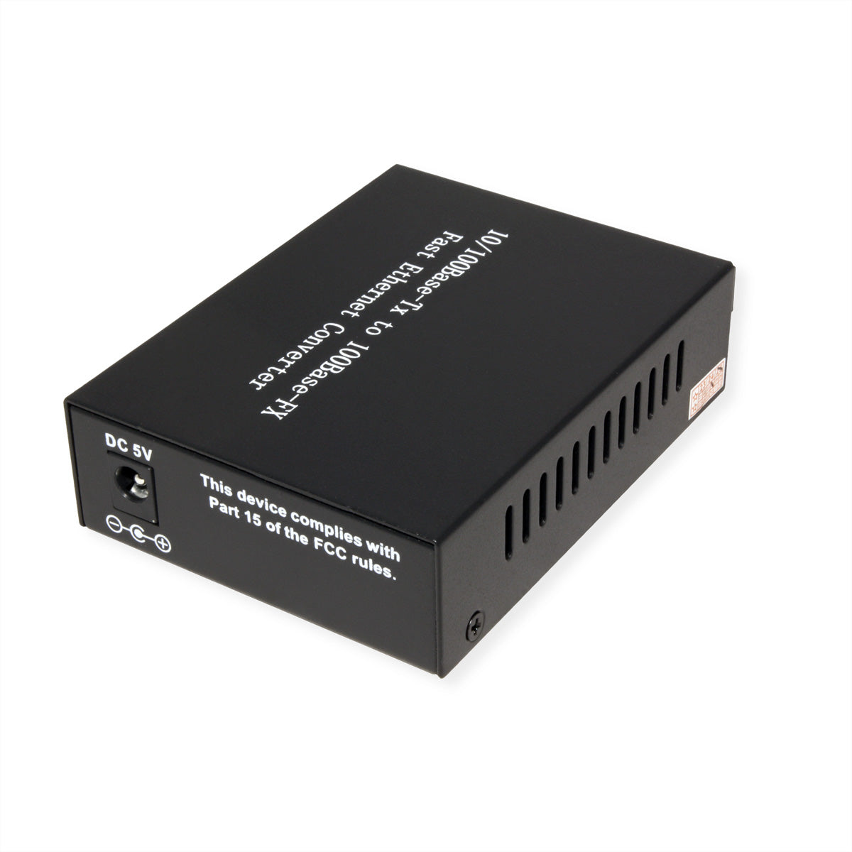 VALUE Medienkonverter SC zu RJ-45 – 100 Mbit/s, Multimode, bis 2 km, 1× RJ-45/1× SC, 100Base-FX – Grau