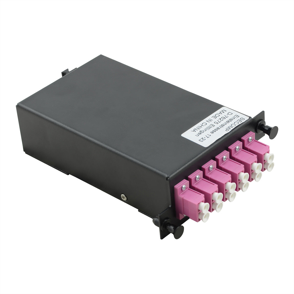 VALUE MPO-Modul – MPO (männlich) zu 12× LC (weiblich), Multimode OM4, Schwarz, 74,7×126,6×37,5 mm