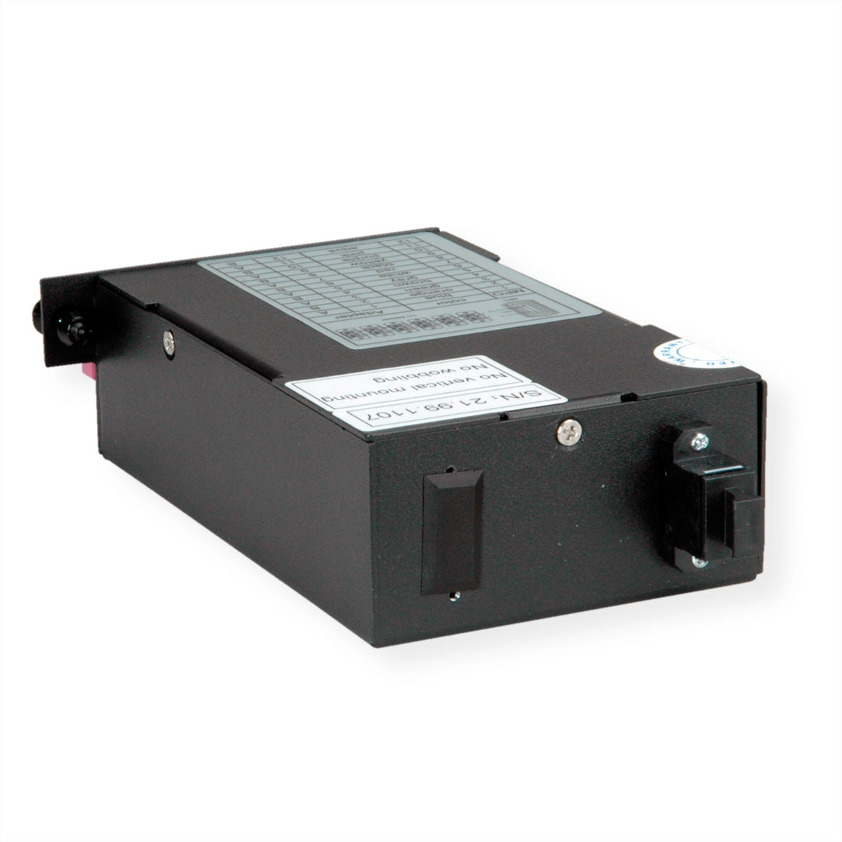 VALUE MPO-Modul – MPO (männlich) zu 12× LC (weiblich), Multimode OM4, Schwarz, 74,7×126,6×37,5 mm