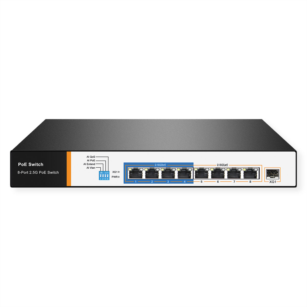 VALUE Managed Switch – 8×2.5G, 1×SFP+, PoE++ 150 W, 1U
