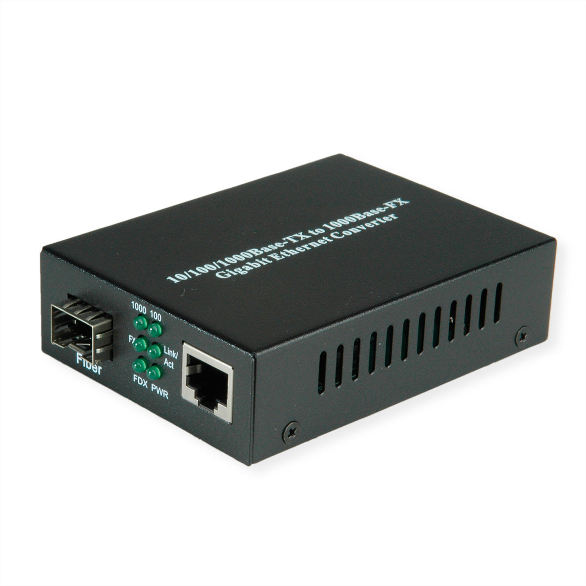VALUE Medienkonverter LC zu RJ-45 – 1 Gbit/s (SFP, Single-/Multimode), 1× RJ-45 – für Gigabit-Ethernet