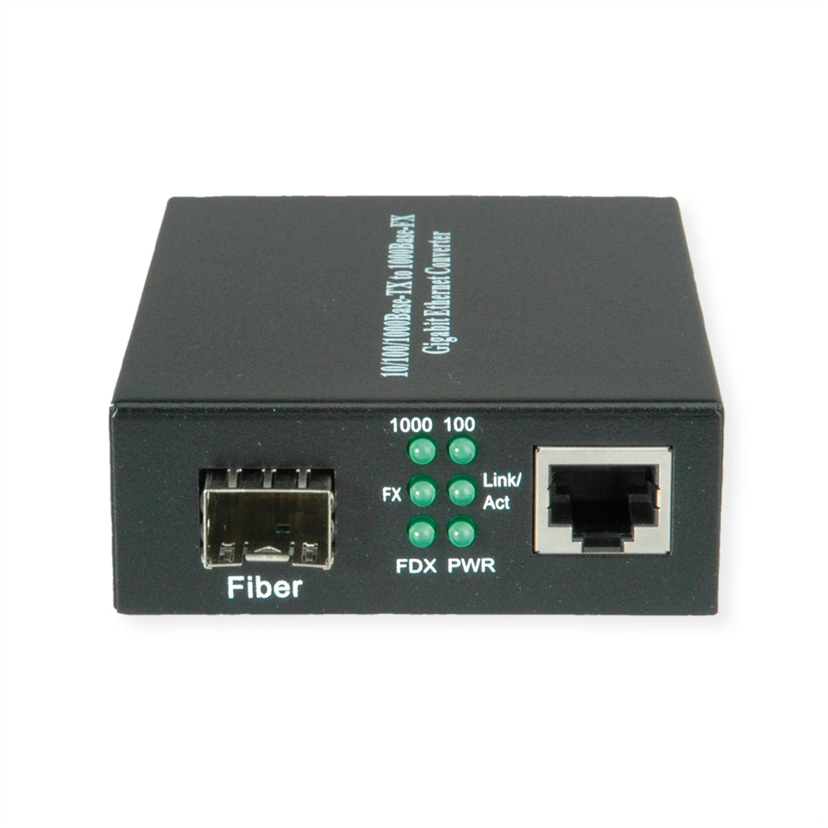 VALUE Medienkonverter LC zu RJ-45 – 1 Gbit/s (SFP, Single-/Multimode), 1× RJ-45 – für Gigabit-Ethernet