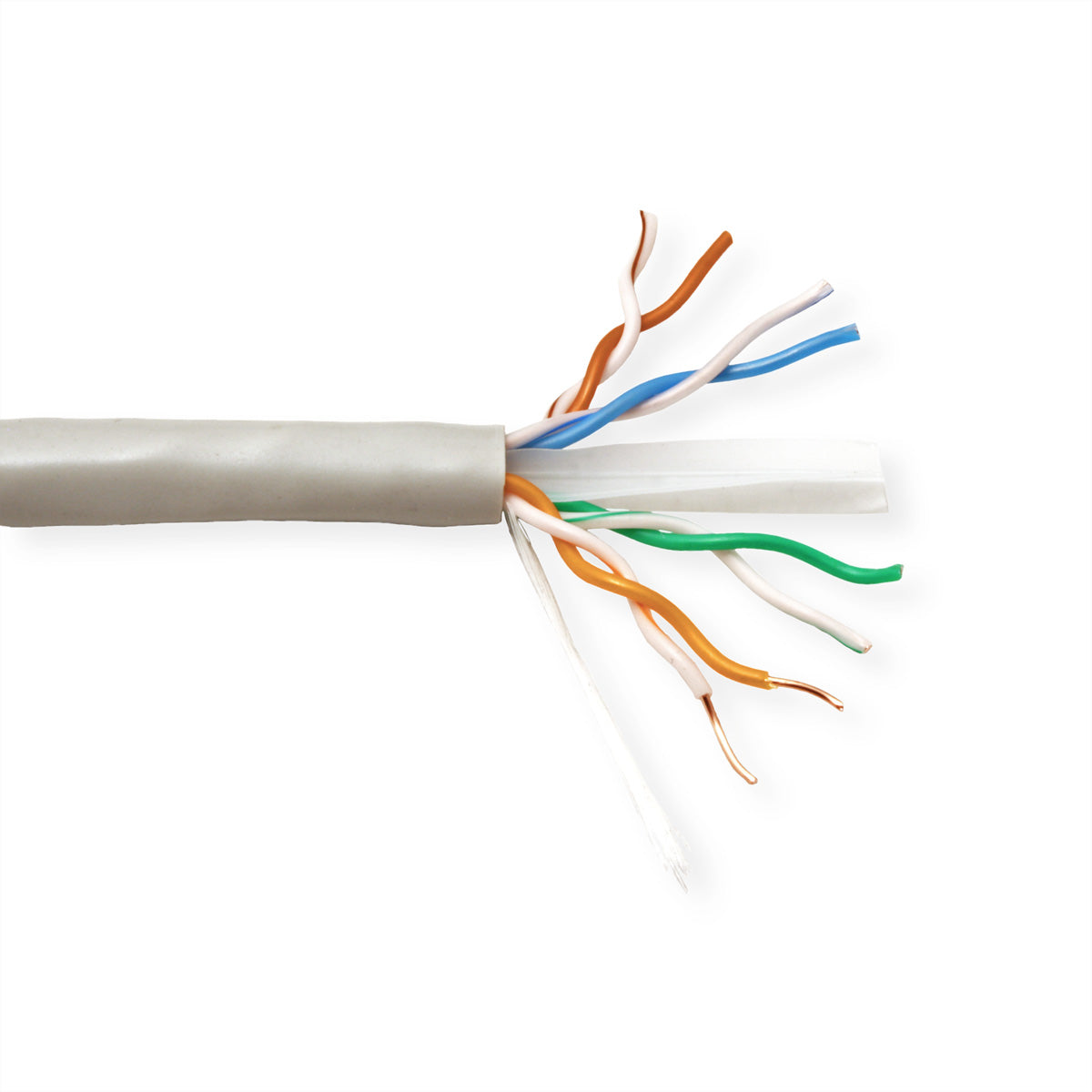 VALUE UTP Installationskabel – Cat6A (Klasse EA), U/UTP, 300 m, Massivdraht, Eca, Grau