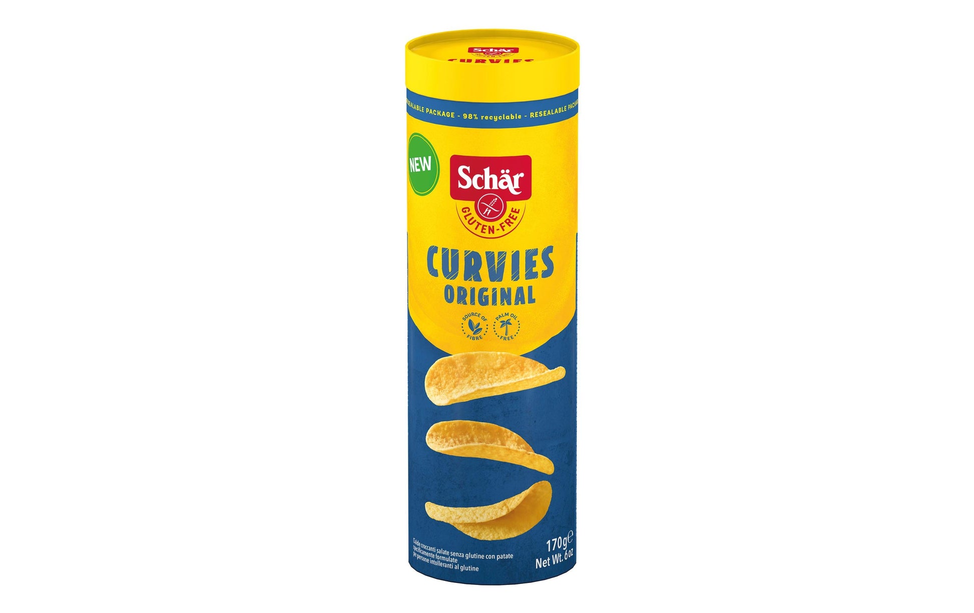 Dr. Schär Curvies Chips – Salz, glutenfrei – 170 g