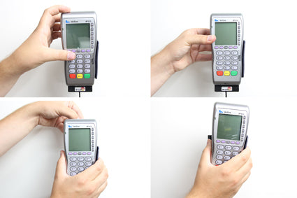 Brodit ProClip 532305 – Auto-Ladegerät – Zigarettenanzünder 12/24 V – für VeriFone VX 670 – Schwarz