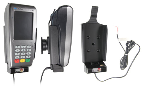 Brodit ProClip 532305 – Auto-Ladegerät – Zigarettenanzünder 12/24 V – für VeriFone VX 670 – Schwarz