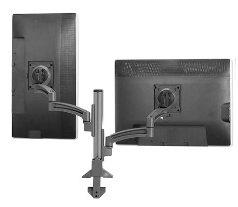 Chief K2C220B – Monitorarm Tischhalterung – Klemme/Durchführung – 2 Monitore – 10–30″ – VESA 75×75/100×100 mm