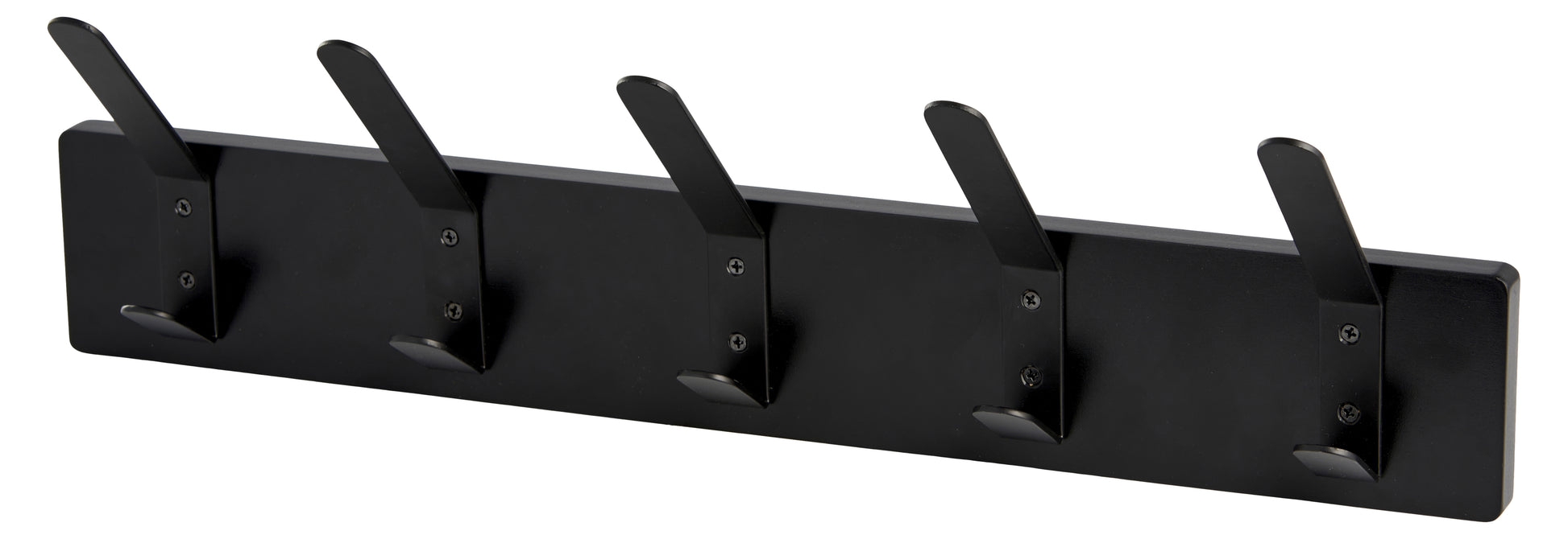 Schou Wandgarderobe – MDF/Metall, Schwarz, 50 × 7,5 × 13,5 cm