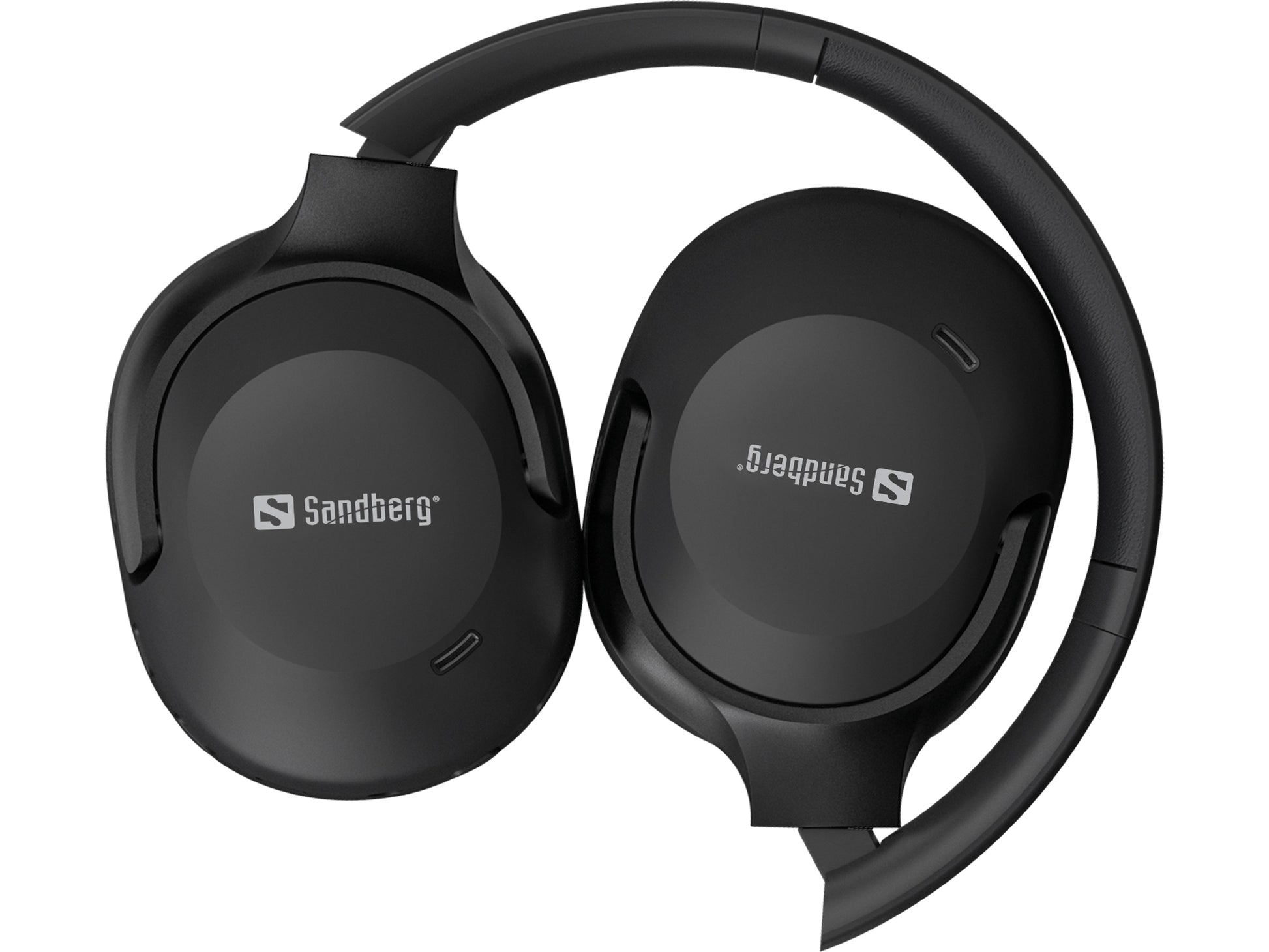 Sandberg Wireless Travel Headset Over-Ear Kopfhörer – Stereo, BT 6.0, ANC, Schwarz