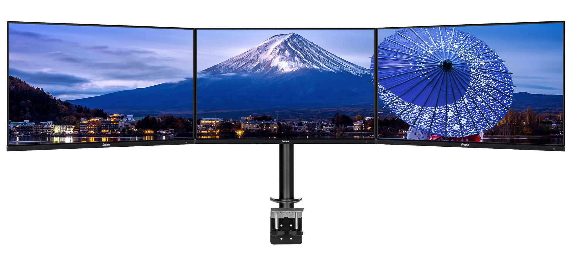 iiyama DS1003C-B1 – Monitorarm, Dreifach, bis 27", 10 kg