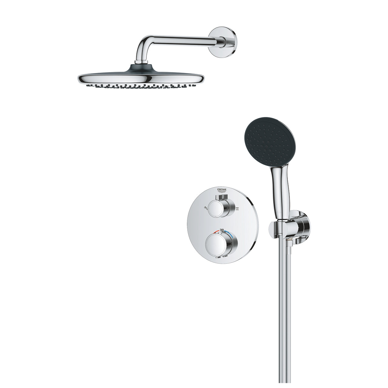 GROHE Badebatterie (Unterputz) Vitalio Start – Metall, Chrom