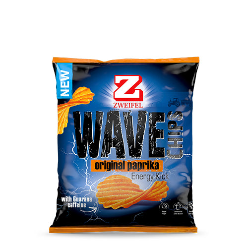 Zweifel Wave Chips – Paprika, vegan, glutenfrei – 120 g