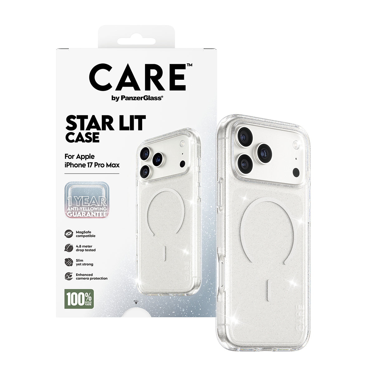PanzerGlass Backcover – für Apple iPhone 17 Pro Max – transparent